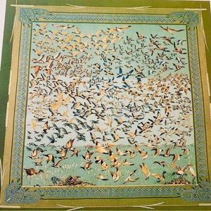 Hermes Silk Scarf- Duck Print